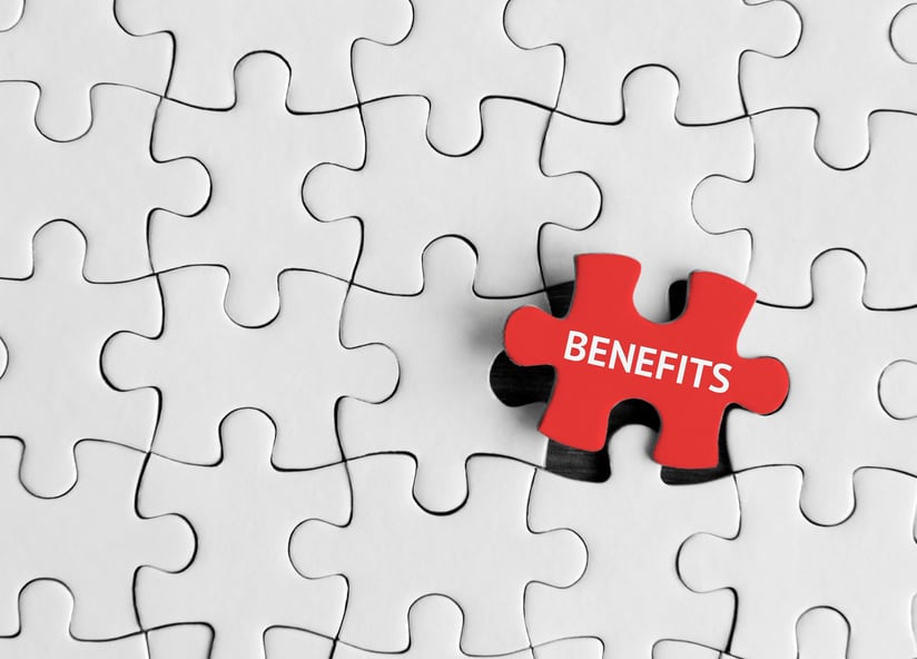 Benefits, Jigsaw puzzle concept.